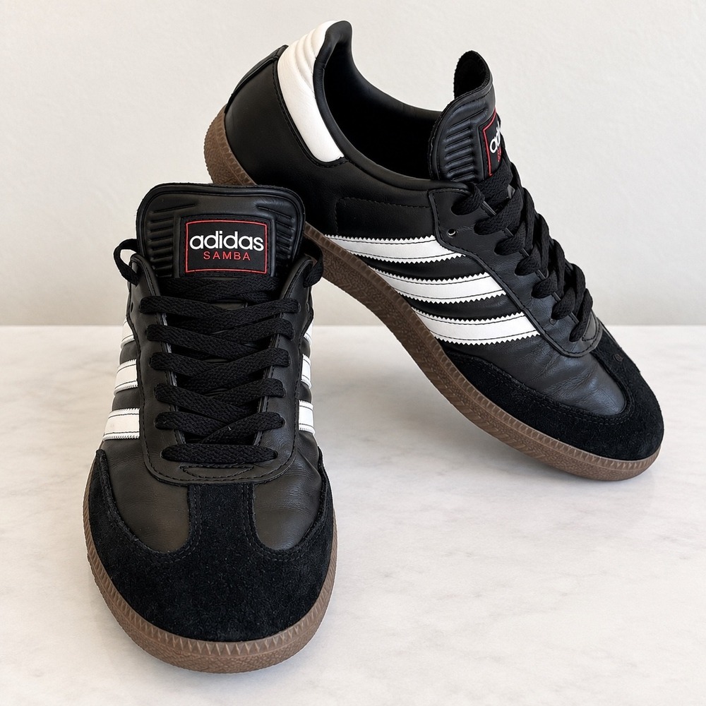 Adidas Samba Classic Black White Gum Indoor Soccer Shoes IH6000 Mens 10